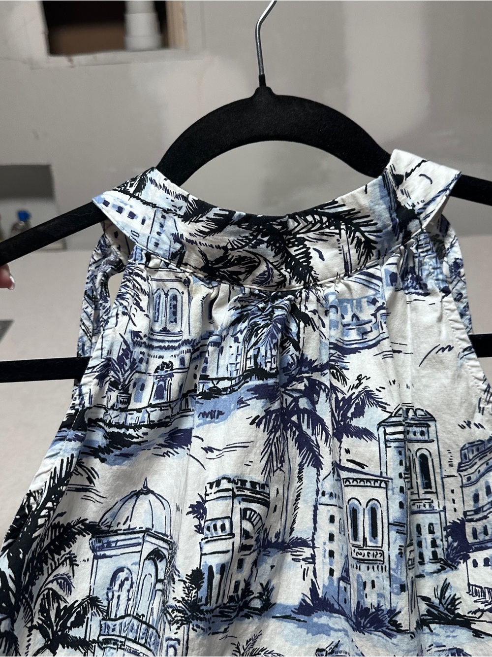 Calypso St. Barth Blue and White Halter Top Dress - Picture 5 of 12